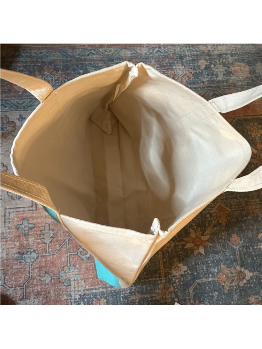 NEW TIFFANY & CO. Vision & Virtuosity Exhibit London Canvas Tote Bag Cream RARE - Picture 7 of 11